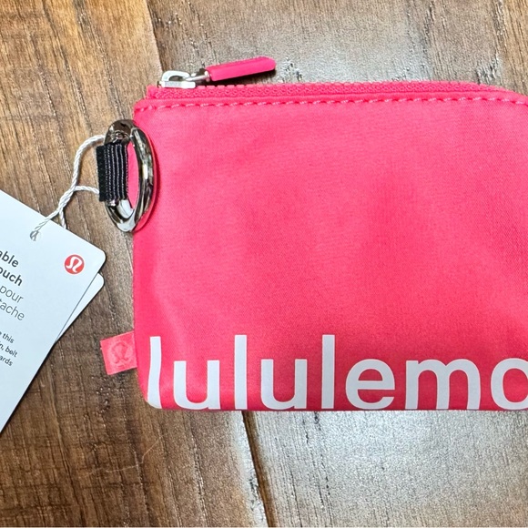 lululemon athletica Accessories - Lululemon PINK Card Clippable Pouch with Zipper